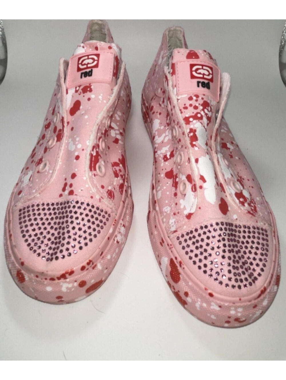 NWOB Marc Ecko Red Pink And Slip On Sneakers Women's Size 9 Casual